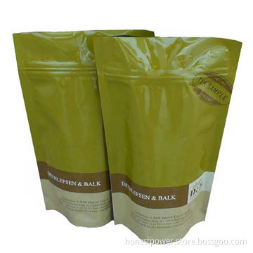 Zipper Pouches with Free Standing, Customized Rotogravure Printings/Designs and Sizes are Accepted